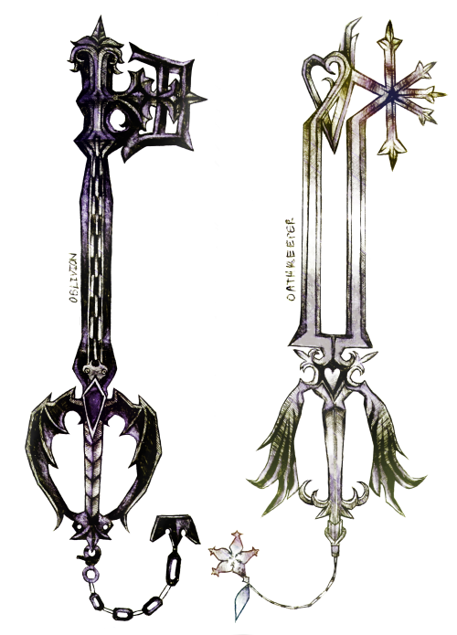 lucky-chan:  Favorite Pair of Keyblades: Oblivion and Oathkeeper 