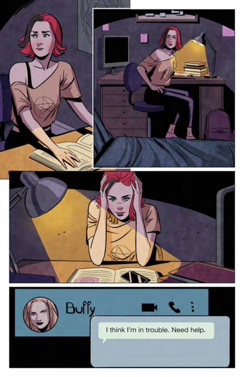 Buffy the Vampire Slayer #26 [preview]Script: Jeremy Lambert; illustration: Marianna Ignazzi; colors