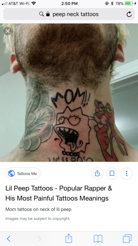 Stories and Meanings behind Lil Peeps Tattoos  Tattoo Me Now