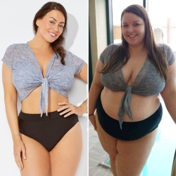 thuridbbw:  A “plus size model” vs. a