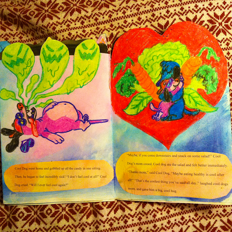 rasputins-gold:  kidz book i made for my Teaching Art at the Elementary Level final