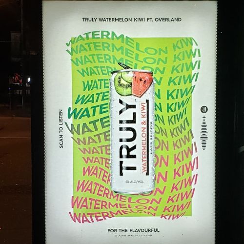 Truly #bushelter #advertising #watermelon #kiwi #truly (at Vancouver, British Columbia) https://www.
