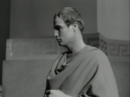 markntony: Mark Antony in films & tv shows (1/?) ◈ Marlon Brando in Julius Caesar (1953)  O pard