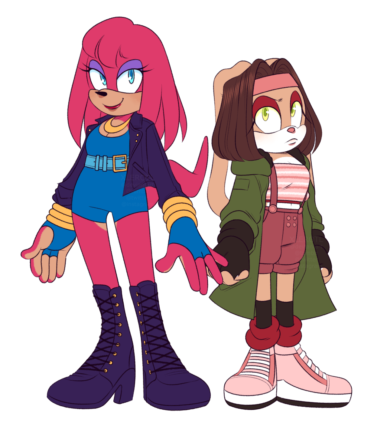 maris-the-echidna-and-macey-the-rabbit-spruced-up-some-2010-sonic-ocs