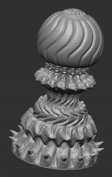 A Custom Chess Set I Was Sculpting For Fun In 2019, Didn't Sculpt The Entire Set And I Don't Have The