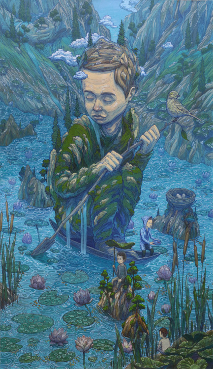 itscolossal: More: New Surreal Paintings and Murals by Rustam Qbic