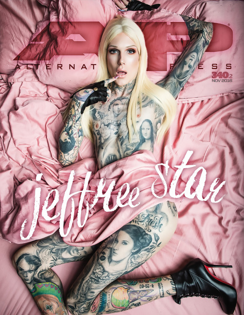jeffreemania: Jeffree on the cover of the November issue of Alternative Press.