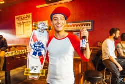 elmakias:  Won so much @pabstblueribbon swag at the bar yesterday