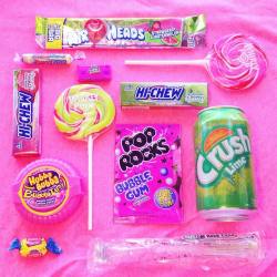 pixielocks: Current aesthetic via candy 💖💚💖 The lime Crush has been ruling my life lately it is SO GOOD #pixielocks #confetticlub #partykei #candy