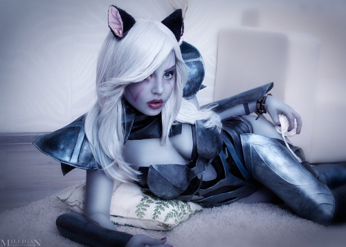 milligan-vick:  Our tribute to the latest cat-ears set! Photo was made in a process of making the costume and for fun)Mary as Drowand also some info)My friends adviced me to make a web-wallet and start crowdfunding… 70% of my DotA photos and costumes