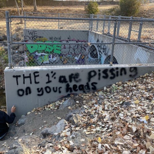 &ldquo;The 1% are pissing on your heads&rdquo; Seen in Antioch, California