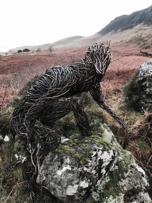 folkhorrorrevival: Willow sculpture by Trevor Leat www.trevorleat.co.uk/