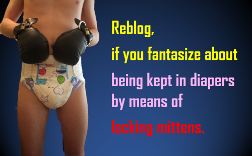 To continue the reblog series on kinky stuff I like: Locking Mittens.Such a simple tool with such gr