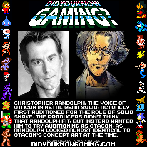 Did You Know Gaming? — Metal Gear 2: Solid Snake. Note: The