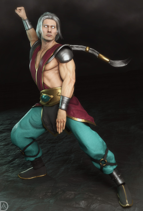 Been working on this model for over a month, a recreation of Fujin&rsquo;s Armageddon outfit in MK11