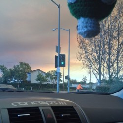 lorrenabee:  #morning #picture #fire #up #ahead #smoke #trippysky #extralife #concept///