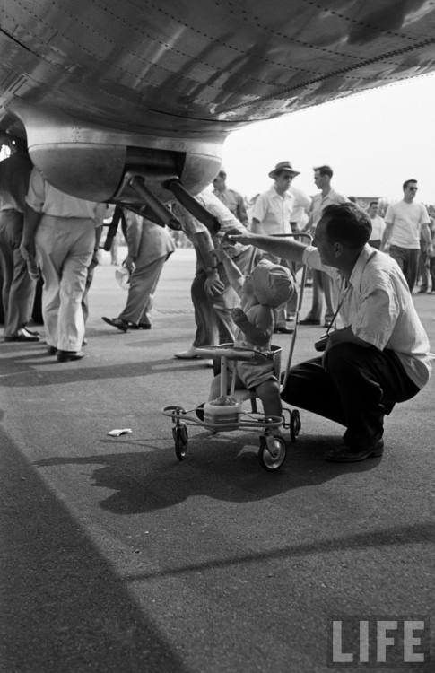 At the air show(Yale Joel. 1950)