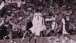 nbacooldudes:  Tracy McGrady off the glass alley-oop to himself — 2002 All-Star Game