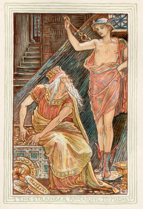 ccadrarebooks: The story of King Midas from Walter Crane’s illustrations for the Riversid