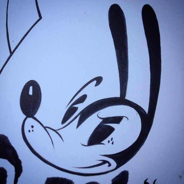 Greg Craola Simkins — #oswaldtheluckyrabbit . Just because . Happy...