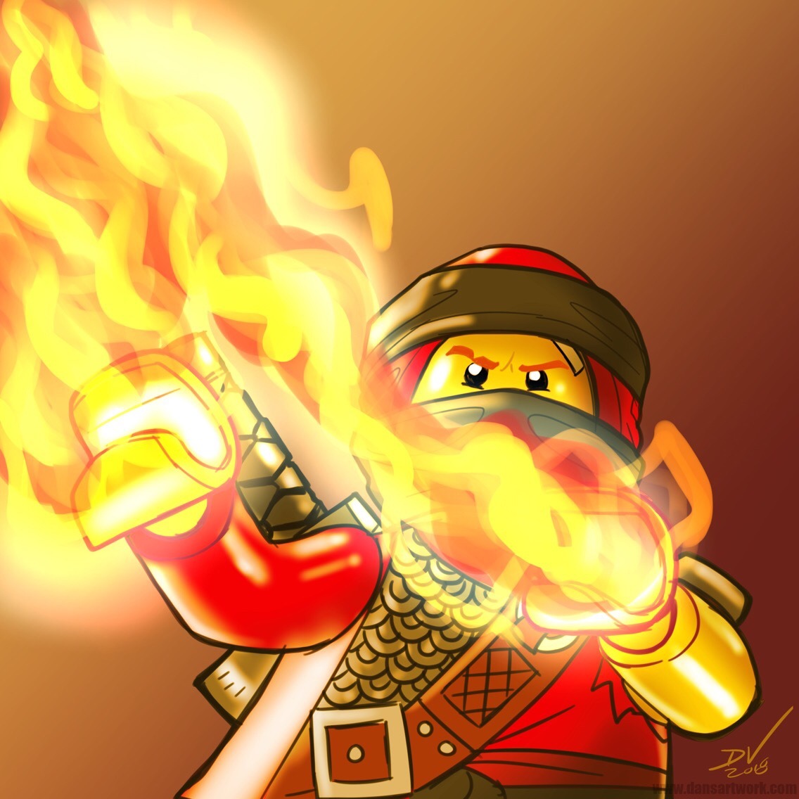 ninjago kai drawing