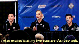 eggplantgifs:Gay dad Adam Rippon talking about his two Chinese-American sons, Nathan
