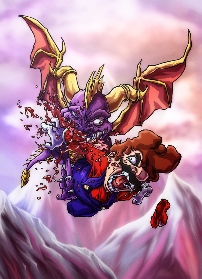 friendshipismax: pr1nceshawn: “Mario Versus…” by Sebastian von Buchwald Holy