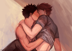kittlekrattle:  some iwaoi draws from twitter~