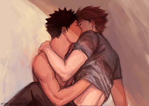 kittlekrattle:  some iwaoi draws from twitter~ 