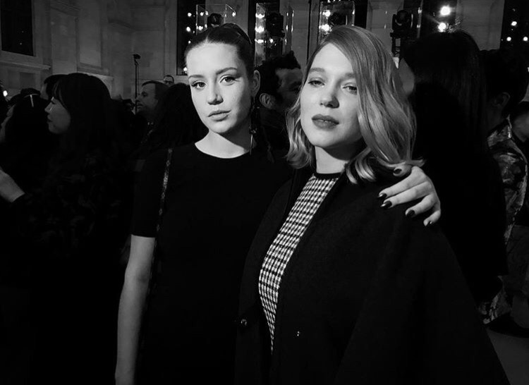 Adele Exarchopoulos & Lea Seydoux in Louis Vuitton at the Icones de lArt  Moderne Opening