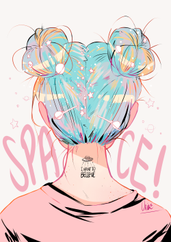 uxia15draws: Space buns! ⭐  