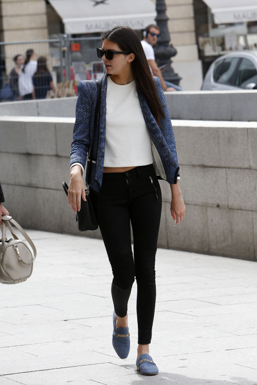 vogue-gal:kxrdashjenner:July 7, 2014 - Kendall out and about in Paris, France..Xx