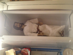 cassjaytuck:  I asked my brother what Jesus was doing in his fridge and he said “just chillin” 