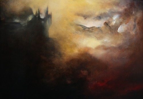 cauepiloto:Sem título - 2017Óleo e betume sobre madeira, 60x43cm