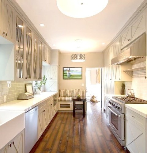 Kitchen Pantry Los AngelesWith A Farmhouse Sink, Shaker Cabinets, Gray Cabinets, Quartz Countertops,