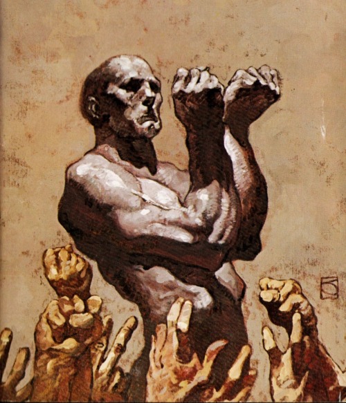 boomerstarkiller67:  Fantasy Worlds of Robert E. Howard - art by Jeff Jones (1976) 
