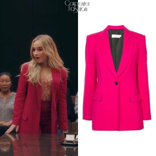 Sue Me Music Video. Sabrina Carpenter possibly wears the A.L.C. ‘Vernay Jacket’ ($595) In the #SueMe