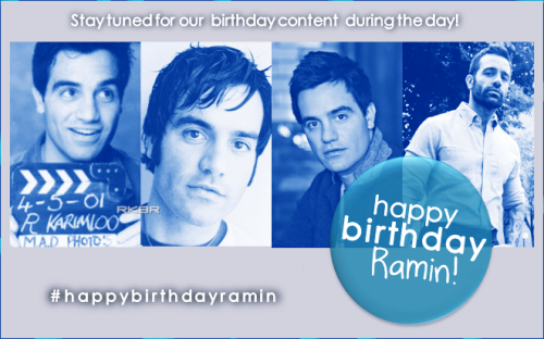 It&rsquo;s already Sept 19! Ramin&rsquo;s birthday! Stay tuned for our special bday content during t