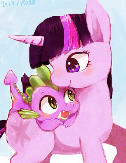 twilight and spike by chi-hayu