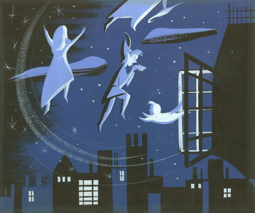 Peter Pan concept art by Mary Blair