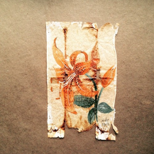 Repost! This teabag placed 3rd in the  Art Exhibeo Summer Palette Art Competition. Woo-hoo! 363 days