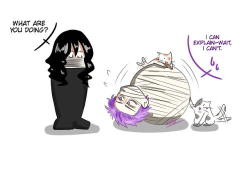 shinsou’s first few attempts at binding cloth technique&hellip;and aizawa didn’t hel