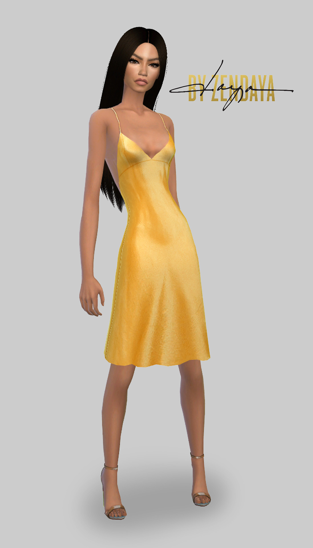 zendaya slip dress