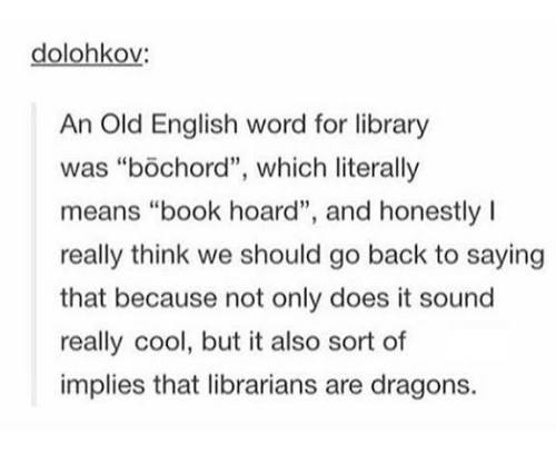 knottahooker:lilybet03:@knottahookerI can neither confirm nor deny that librarians are dragonsAnothe