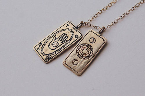 erinnightwalker: sosuperawesome: Tarot Card, Limited Edition Halloween and Oujia Planchette Jewelry,