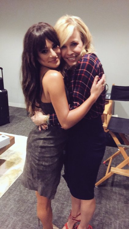 leamichele-news:@msleamichele Just had the best time with @chelseahandler today filming “Chelsea” @n