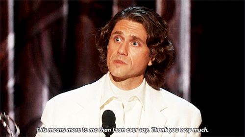 stevenrogered:Aaron Tveit wins his first ever Tony Award for Best Actor in a Musical in Moulin Rouge