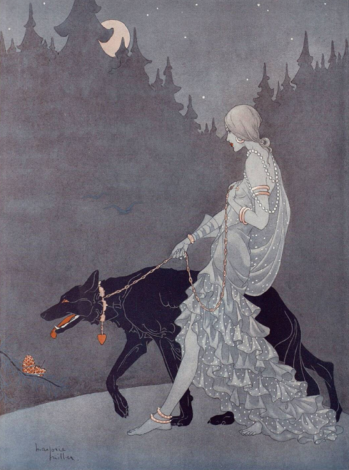 yesterdaysprint:Queen of the Night by Marjorie Miller, 1931