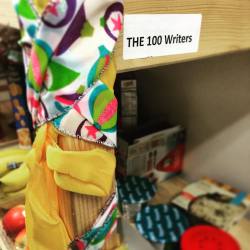 DAY EIGHTY-NINE. This shelf ribbon dates back to when we celebrated the first season beginning production. #the100 #sentimental