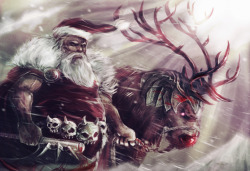 dorkly:  The 30 Most Badass Pieces of Santa Claus Fan Art To see more —&gt; click here! 